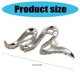 thumbnail image 3 of Hair Clips for Women Waves Metal Hair Claw Clips for Thin Thick Hair Anti Slip Hair Accessories Strong Hold Jaw Clips Silver, 3 of 4