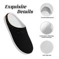 thumbnail image 5 of Daiia Night Rainbow Sparkles Print Women’s Fuzzy Slippers Memory Foam Lightweight House Shoes Cozy Loafer Flannel House Shoes-35/36, 5 of 7