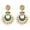 Green, variant on Indian Jewelry Bollywood Antique Crystal Kundan Floral Chandbali Earrings Set for Women