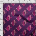 thumbnail image 2 of oneOone Georgette Viscose Fabric Fish Block Printed Craft Fabric BTY 42 Inch Wide, 2 of 4