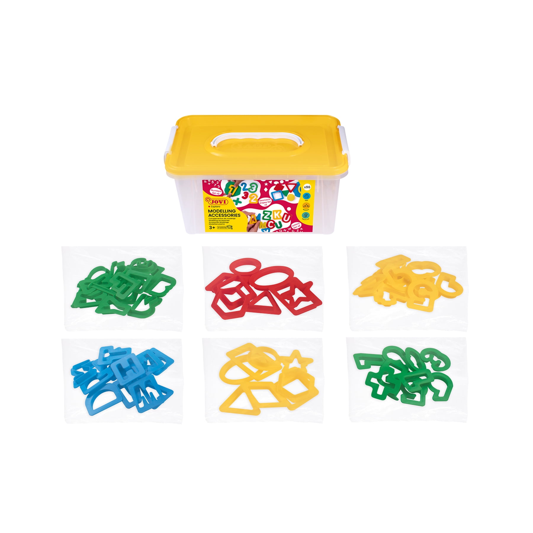 JOVI Dough & Clay Modelling Accessories, School Pack of 96