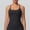 A1418 Black, variant on Camisole for Women Scoop Neck Spaghetti Strap Slim Fit Cropped Length Athletic Performance Activewear Summer Top Lightweight Breathable Stretchy Yoga Workout Basic Tank