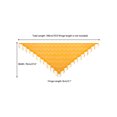 thumbnail image 3 of Chales y envolturas INSPIRAR CHIC para vestidos de noche, bufandas triangulares de encaje con flecos para fiestas formales de boda 70.9"x27.6" Amarillo Jengibre, 3 of 5