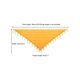 thumbnail image 3 of Chales y envolturas INSPIRAR CHIC para vestidos de noche, bufandas triangulares de encaje con flecos para fiestas formales de boda 70.9"x27.6" Amarillo Jengibre, 3 of 5