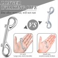 thumbnail image 4 of Extra Large 3.5 Inch Double Ended Bolt Snaps Hooks 110lbs Load Capacity Zinc Alloy Buckles for Heavy Duty Trigger Snap, 4 of 7