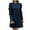 Navy, variant on Annhoo Women's Dresses Business Casual Long Sleeve Crewneck Mini Dress Ladies Elegant Office Work Outfits