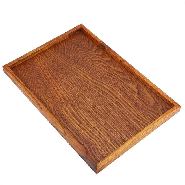 Wooden Tea Tray,Rectangle Wooden Tea Tray Serving Tray Wooden Tray Best in its Class