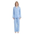 thumbnail image 1 of Apparonia Conjuntos de Pijama para Mujer Ropa de Dormir de Algodón Camisa de Manga Larga con Botones Al Frente y Pantalón Ropa de Dormir Cuello con Solapa Pjs Conjuntos de Descanso Azul Lunares M, 1 of 7