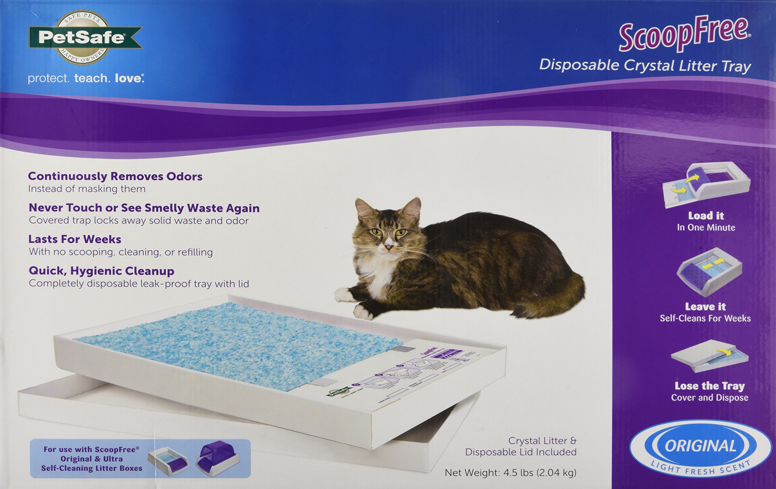 Petsafe Scoopfree Cat Litter Box Tray Refills With Premium Blue Non