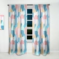 thumbnail image 2 of Designart 'Geometrical Abstract Retro Pattern II' Mid-Century Modern Curtain Panel, 2 of 5