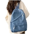 thumbnail image 3 of Zecgelong Student Backpack Large Capacity Minimalist Casual Daypack for School Travel Blue, 3 of 5
