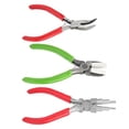 thumbnail image 2 of Alicates de nailon para hacer joyas, alicates de punta plana, herramientas para envolver alambre, 3 piezas, 2 of 14