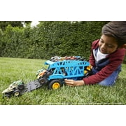 Hot Wheels - Monster Trucks Transport Truck, Includes 3 Cars, (Mattel GGB64)