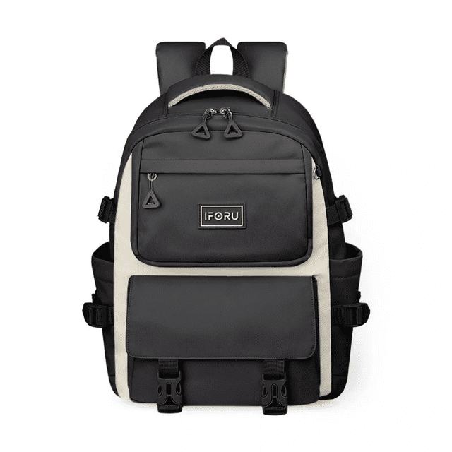 Mochila escolar Backpack-13N color Negro diseño liso 30L