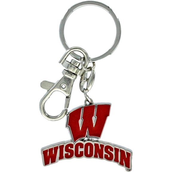 aminco NCAA unisex-adult Ncaa Heavyweight Keychain Wisconsin Badgers 5 Team Color