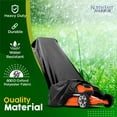 thumbnail image 2 of NEH Lawn Mower Cover, Marine Grade 600D, Push Mower Cover, Outdoor Storage Lawn Mower Cover Waterproof Heavy Duty, UV Protection Universal Push Lawn Mower Covers for Outside, 2 of 9