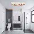 thumbnail image 3 of Fluorescent Light Covers 4 Pack 4x2 ft Gnome Mushroom Ceiling Light Covers Watercolor Eucalyptus Leaves Light Filters for Classroom, Office & Home, Drop Ceiling Light Covers, 3 of 8