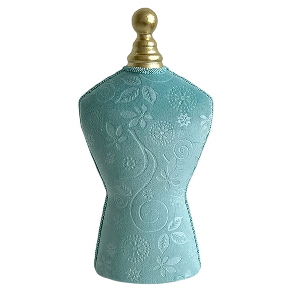 Practical Velvets Necklace Bust Display Alloy Frame 18x34.5cm Size Necklace Holder for Boutique Window Presentation