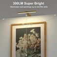 thumbnail image 2 of Wireless Picture Light Rechargeable with Remote, 300LM Art Battery Display Lamp , 3 Modes Magnetic Wall Light, 2 of 5