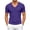 Purple shirt for men #8, variant on SeCaotees Short Sleeve Solid V‑Neck T‑Shirts for Men Regular Fit Stretchy Lightweight Knit Fabric Versatile Everyday Casual Pullover Tops Army Green,L