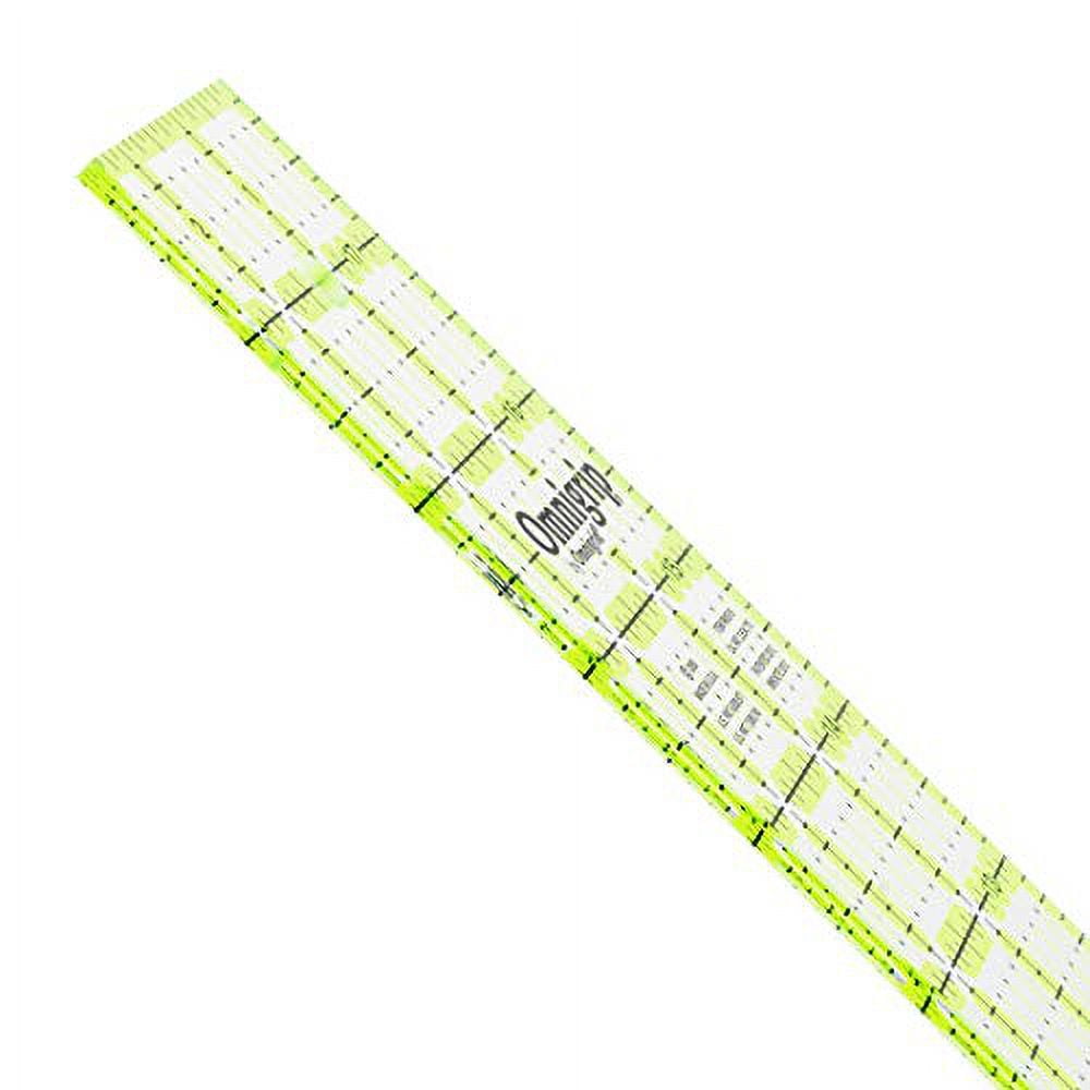 omnigrip by omnigrid non-slip ruler, 6" x 12"