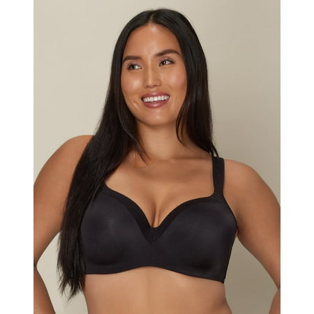Women s Playtex 4823 Secrets Amazing Shape Balconette Underwire Bra (Black 38DD)