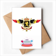 thumbnail image 1 of BelgiumFlag National Emblem Happy Birthday Greeting Cards Envelopes Blank, 1 of 4