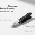 thumbnail image 4 of Black Anti-Slip Grip Gear Lock Nail Clipper Set with Ultra-Sharp Tips for Precise Access to Nail Grooves, Professional-Grade Manicure Tool,Wide Jaw Opening Slanted for Clippers Thick Nails (1set), 4 of 7