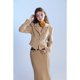 thumbnail image 2 of Disparo en stock Traje de rayas con cintura de café, traje de cadera, falda, 2 of 5
