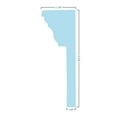 thumbnail image 6 of Ekena Millwork 51" Bottom Width x 55 3/4" Top Width x 9 3/8"H x 7/8"P Dentil Crosshead, 6 of 24