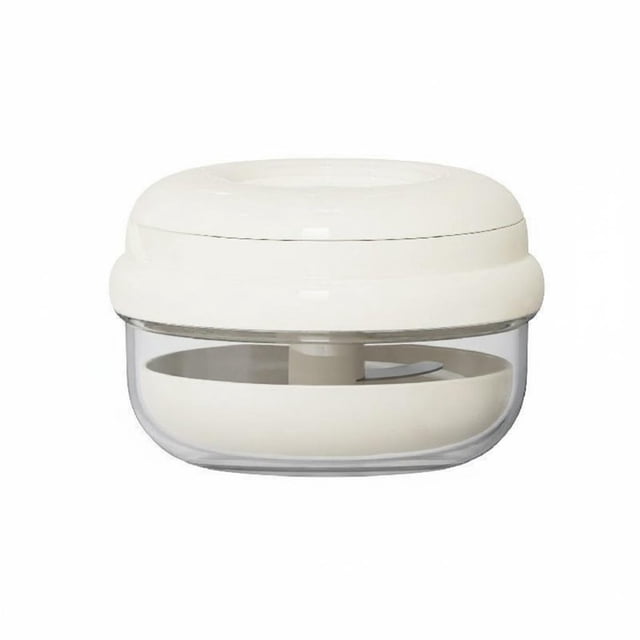 DOLITY Automatic Lifting Retainer Case Coil-Assisted Lift Retainer Cleaning Box Layered Design Denture Cleaning Box with Strainer