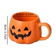 thumbnail image 5 of Halloween Pumpkin Mug, 10 oz Ceramic Coffee and Tea Cup, Office Milk Mug, Pumpkin Design Ceramic Mug for Halloween, Dishwasher and Microwave Safe, 5 of 7
