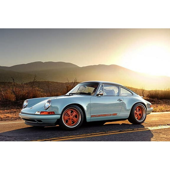 Iconic Arts Laminated 36x24 Poster: Porsche 911