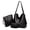Black, variant on 3PCS Hobo Crossbody Bags Set for Women,Purses,Shoulder Handbags,3 in 1 Convertible Backpack for Ladies Shoulder Bags Satchel Bags,PU Leather,with Wallet Adjustable Straps for Ladies Tote