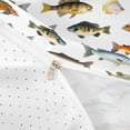 thumbnail image 4 of meiyoeat Watercolor Ocean Fish Bedding for Kids Boys Girls, Tropical Coastal Wildlife Duvet Cover Full, Reversible, 3 Pieces, 1 Duvet Cover and 2 Pillowcases, 4 of 6