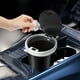 thumbnail image 4 of Bote de basura para automóviles | Cubo de basura montado en vehículo con tapa abierta a presión | Cesta de almacenamiento de plástico multifuncional | Ahorro de espacio para automóviles, 4 of 9