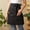 black, variant on Black Half Apron, Polyester Cotton Waist Apron for Chef, Waiter, Restaurant, Kitchen and Work