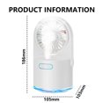 thumbnail image 2 of Mini humidificador con ventilador - Mini humidificador USB para dormitorio, escritorio de oficina, viajes y automóvil, 2 of 8