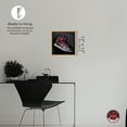thumbnail image 5 of Black And Red Hanging Sneaker Canvas Wall Art by Notoriart, Gold Floater Frame, 13.5" x 13.5", 5 of 7