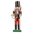 thumbnail image 1 of 1pc Wooden Walnut Soldier Nutcracker Puppet Soldier Toys Home Decor Ornament, 1 of 9