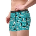 thumbnail image 2 of Fotbe Penguins On The Ice In The Sea Men’s Total Support Pouch Boxer Briefs, X-Temp Cooling, Moisture-Wicking Underwear, Regular, Long-leg and Trunk-XX-Large, 2 of 6