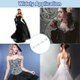 thumbnail image 6 of 3 Pairs Corset Busk, 7" Metal Spring Steel Boning Support with 4 Buttons 0.5 Width, 6 of 6