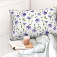 thumbnail image 4 of Sikiie Purple Chicory Pillow Covers, Throw Pillow Case Cushion Covers,Cushion for Bedroom,Couch,Home-14"x20", 4 of 6