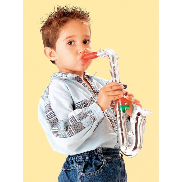 Children Saxophone Toy Professional for Saxophone Players for Saxophone  Lovers(Silver, Black)