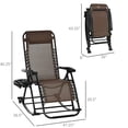 thumbnail image 3 of Devon Outdoor Foldable Rocking Chairs - Brown, 3 of 9