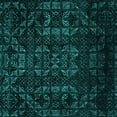 thumbnail image 1 of Ahgly Company Machine Washable Indoor Square Abstract Turquoise Blue Modern Area Rugs, 7' Square, 1 of 4