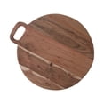 thumbnail image 4 of Maison Concepts Acacia Wood Round Serving Board With Handle 18", 4 of 4