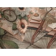 thumbnail image 4 of Ambesonne Floral Eucalyptus Quilted Bedspread Set 3 Pcs, Flowers and Bike, King Size, Peach Peacock Green, 4 of 5