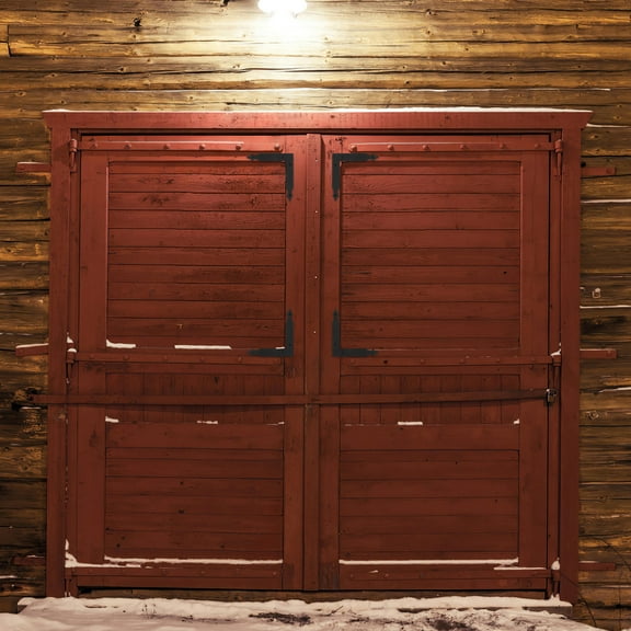 OUNONA 4pcs Farmhouse Barn Door L Bracket Rustic Sliding Doors Corner Bracket with Screw for Garden Gates Garage Doors Hardware Supplies