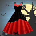 thumbnail image 2 of TJAZFJPA Robe de Gala pour Femmes Mode Imprimé Robe Aguichant Grande Balançoire Robe Longue Décontractée Robe de Mariage d'Hiver, 2 of 3